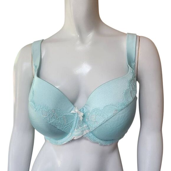 Ambrielle Full Figure Blue Bra (40D) - Picture 2 of 5